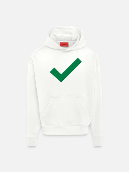 Hook right gift idea true - Hoodie- made by SPREAD  - OFF WHITE