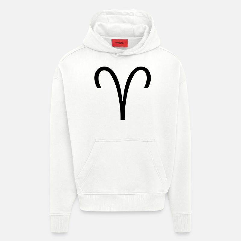 Sternzeichen: Widder - Hoodie- made by SPREAD  - OFF WHITE