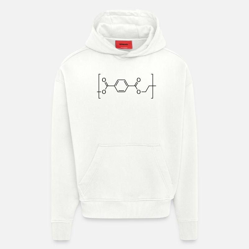 Polyethylene terephthalate (PET) molecule. - Hoodie- made by SPREAD  - OFF WHITE