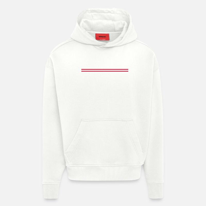 Line - Sweat à capuche bio épais oversize fabriqué en UE - OFF WHITE