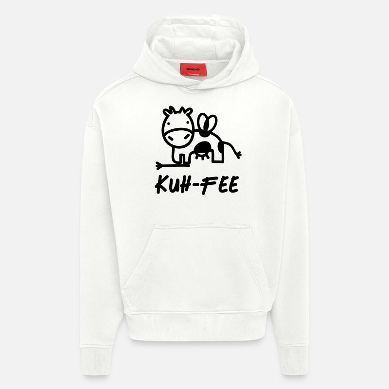 Kuh Fee - Hoodie- made by SPREAD  - OFF WHITE
