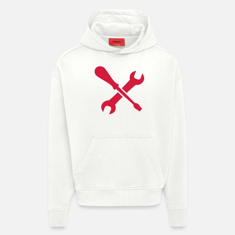 Werkzeug - Hoodie- made by SPREAD  - OFF WHITE