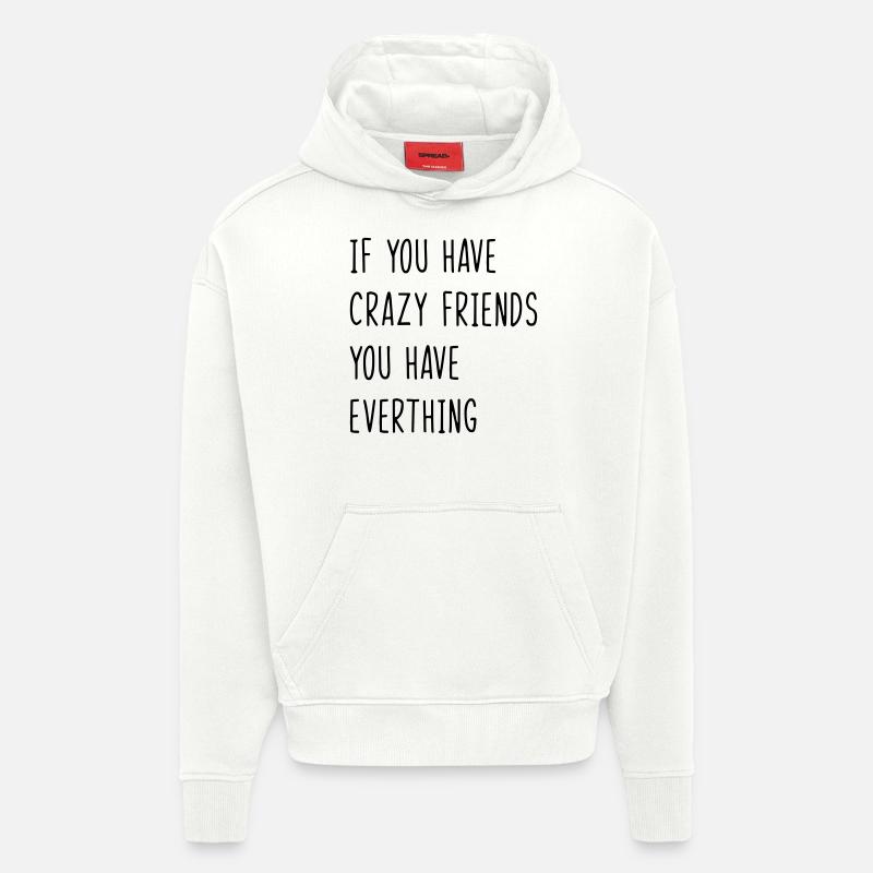 Bester Freund. Freunde. Zitate. Freund - Hoodie- made by SPREAD  - OFF WHITE