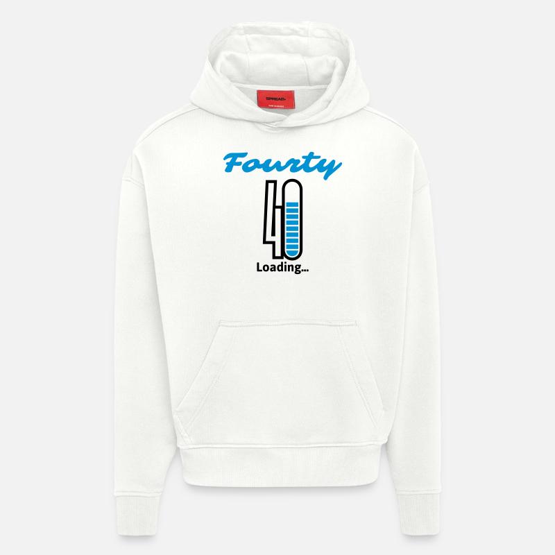 Fourty Loading ... - Hoodie- made by SPREAD  - OFF WHITE