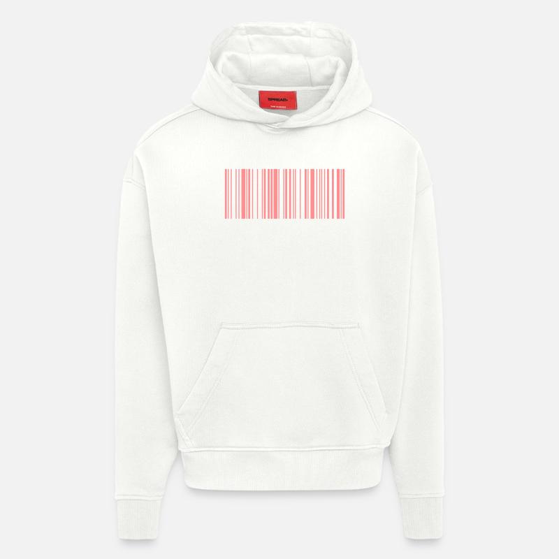Barcode Scannen EAN 1c - Hoodie- made by SPREAD - OFF WHITE