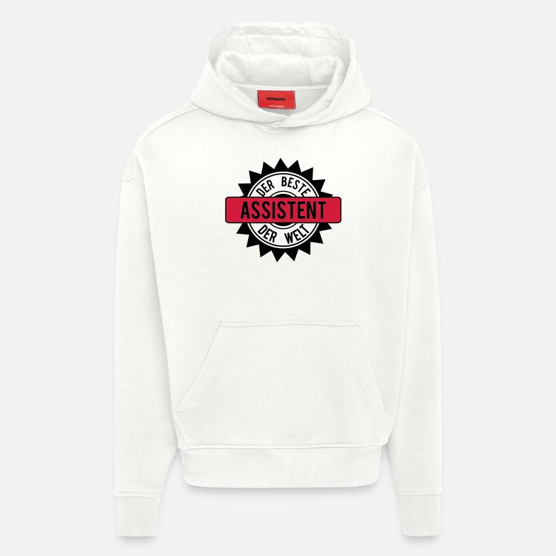 le meilleur assistant 2c - Sweat à capuche bio épais oversize fabriqué en UE - OFF WHITE