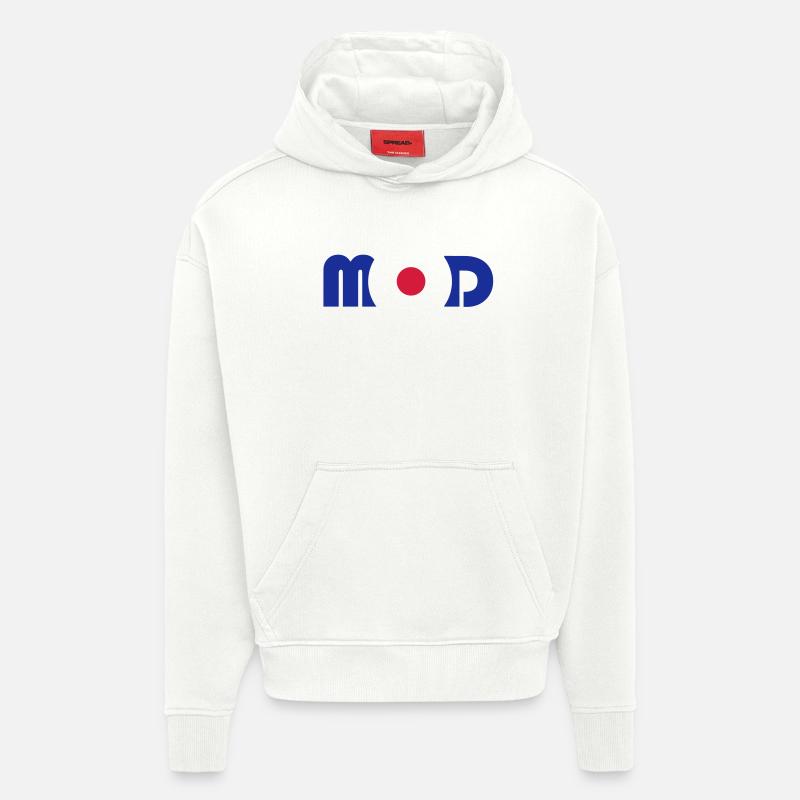 Logo Mod - Sweat à capuche bio épais oversize fabriqué en UE - OFF WHITE
