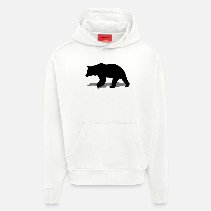 bär - braunbär - jagd - jäger - Hoodie- made by SPREAD  - OFF WHITE