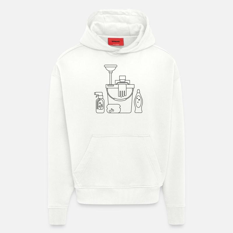 Putzeimer - Hoodie- made by SPREAD  - OFF WHITE