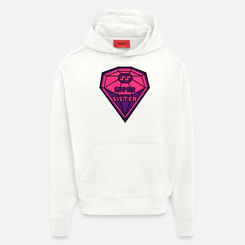 Superhero Schwester - Hoodie- made by SPREAD - OFF WHITE