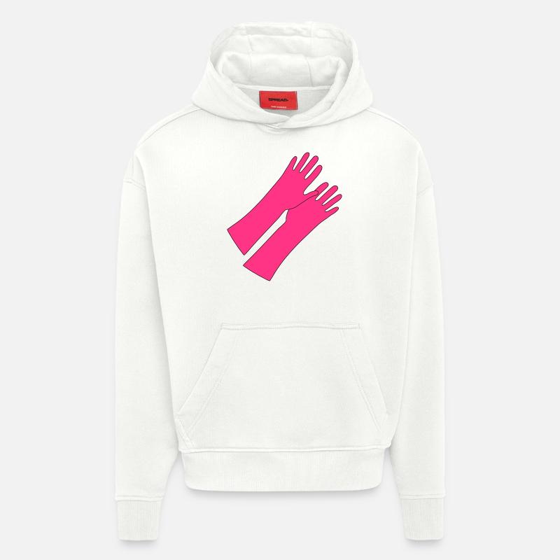 des_ gants_ en_ caoutchouc_gg1 - Sweat à capuche bio épais oversize fabriqué en UE - OFF WHITE
