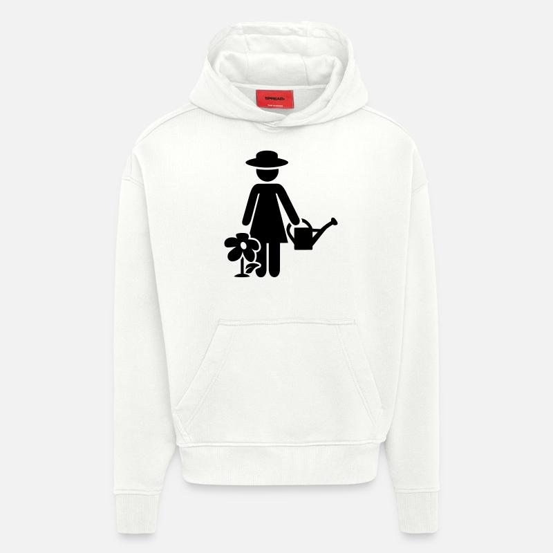 Gärtnerin - Hoodie- made by SPREAD  - OFF WHITE