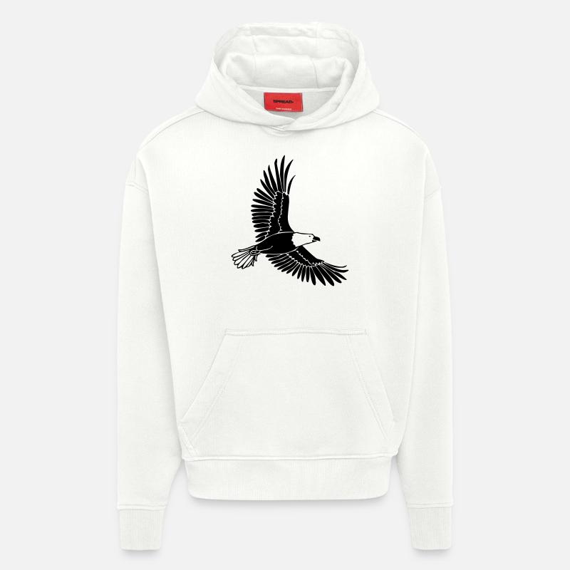 Adler - Hoodie- made by SPREAD  - OFF WHITE