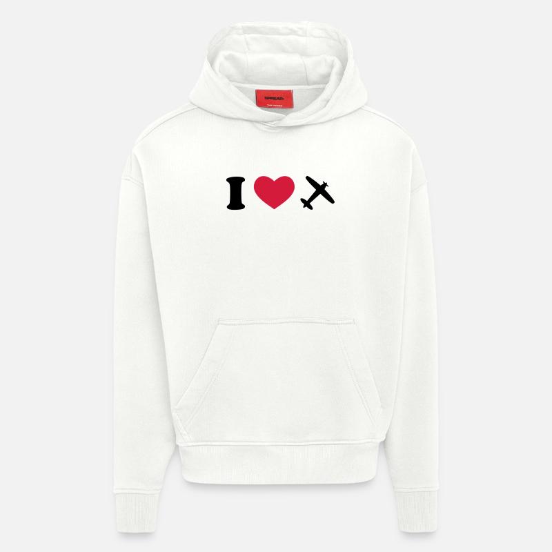 flugzeug - Hoodie- made by SPREAD  - OFF WHITE