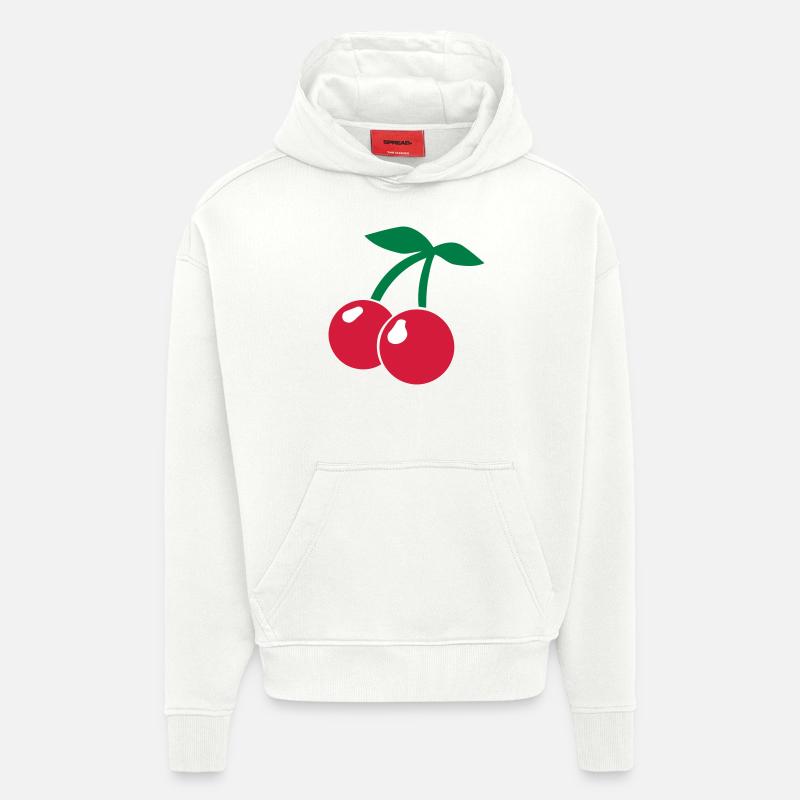 Kirchen/cherries - Hoodie- made by SPREAD  - OFF WHITE