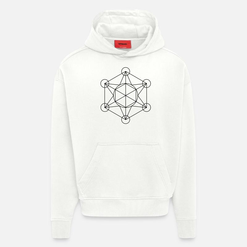 Metatrons Würfel - Hoodie- made by SPREAD  - OFF WHITE