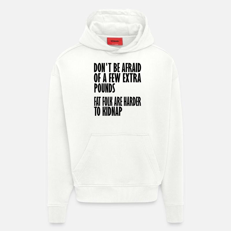 schwerer zu entführen - Hoodie- made by SPREAD  - OFF WHITE