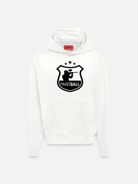 paintball - Hoodie- made by SPREAD  - OFF WHITE