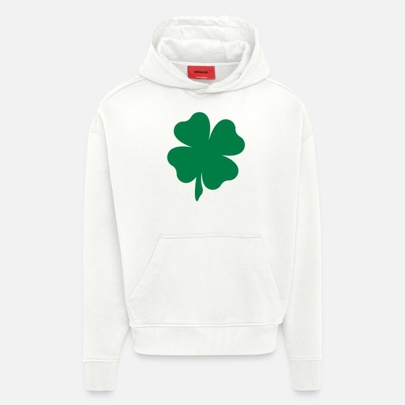 Kleeblatt - Hoodie- made by SPREAD  - OFF WHITE