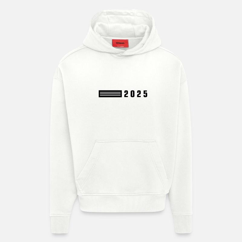 Élément 2025 - Sweat à capuche bio épais oversize fabriqué en UE - OFF WHITE