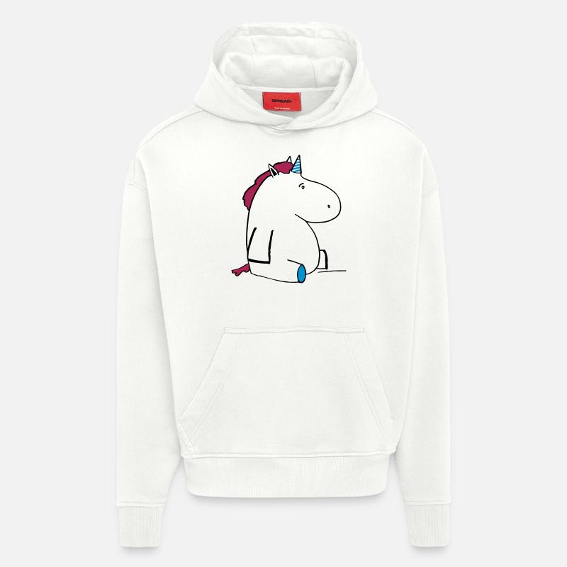Pummelhorn Rotten - Sweat à capuche bio épais oversize fabriqué en UE - OFF WHITE