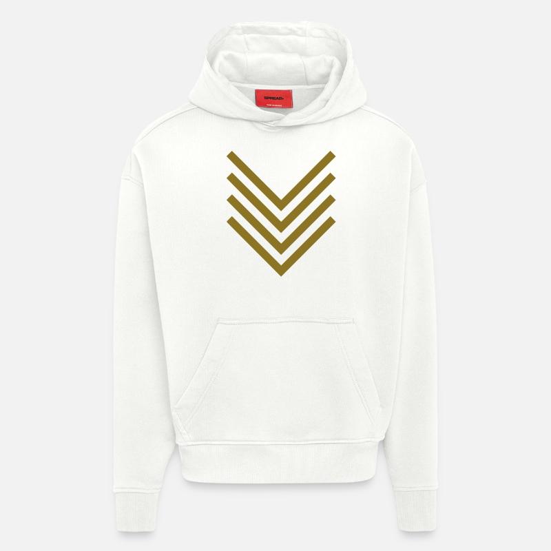 pfeil - Hoodie- made by SPREAD  - OFF WHITE