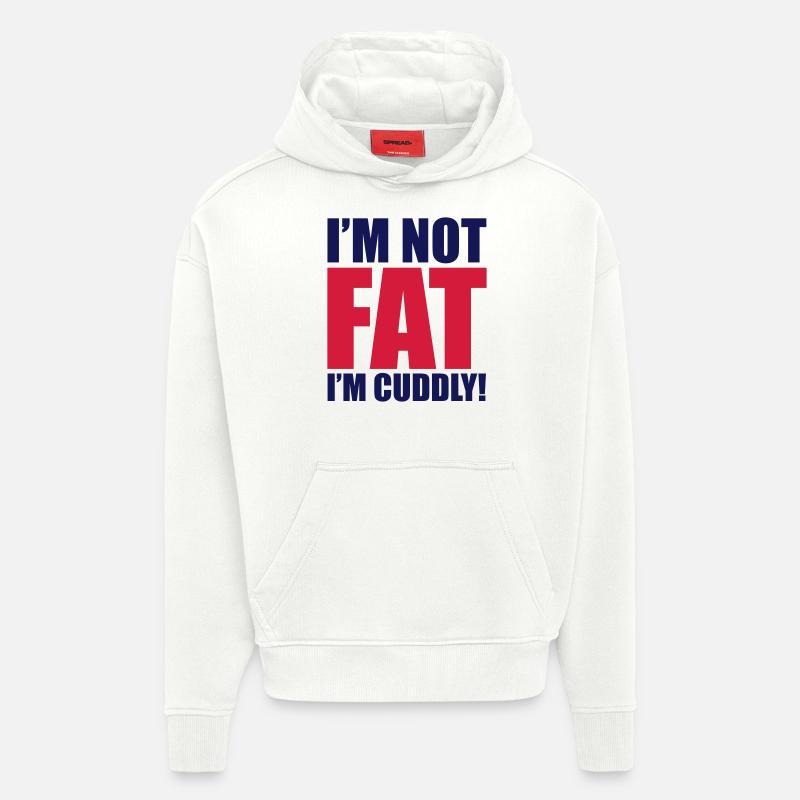 Fat - Sweat à capuche bio épais oversize fabriqué en UE - OFF WHITE
