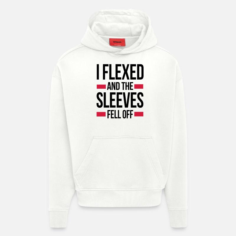 Flex - Sweat à capuche bio épais oversize fabriqué en UE - OFF WHITE