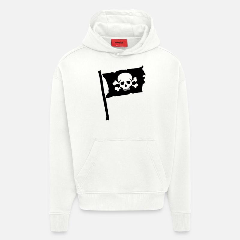 Pirat - Hoodie- made by SPREAD - OFF WHITE
