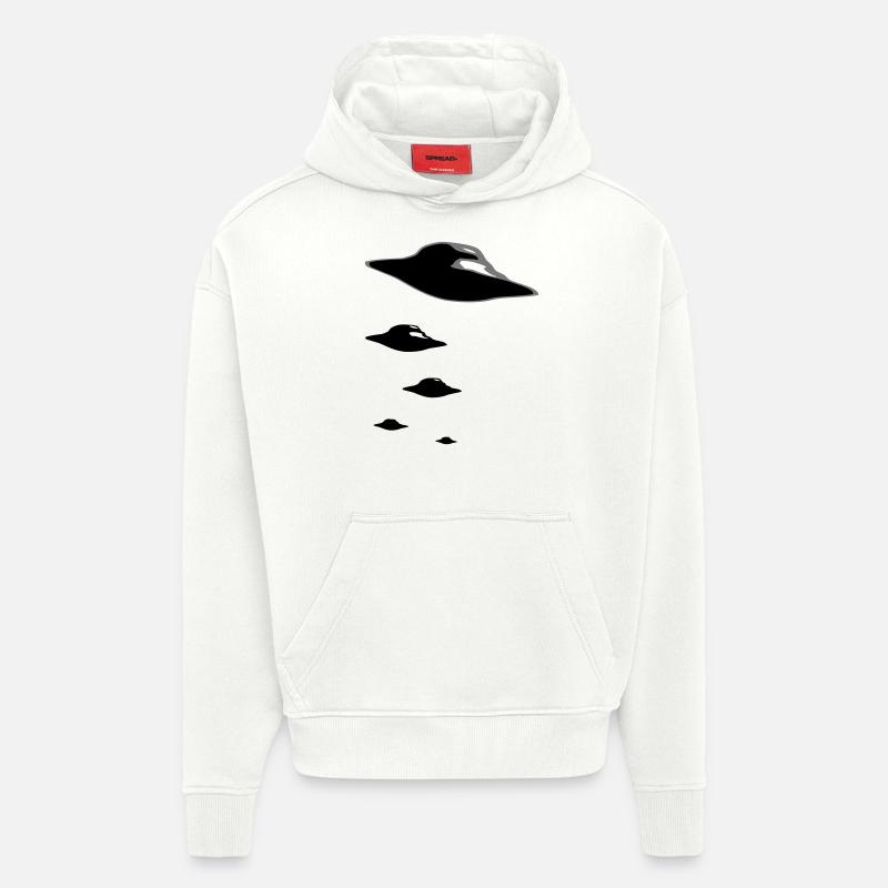 UFO ARMY 2clr - Hoodie- made by SPREAD  - OFF WHITE