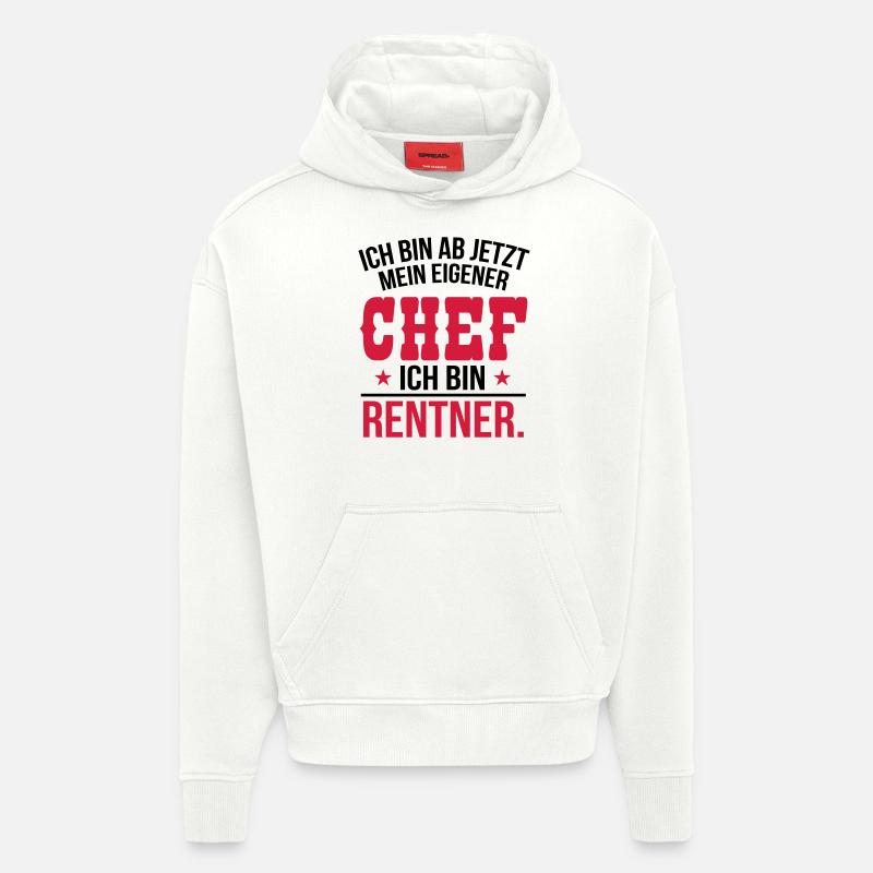 Ich bin Rentner - Hoodie- made by SPREAD  - OFF WHITE