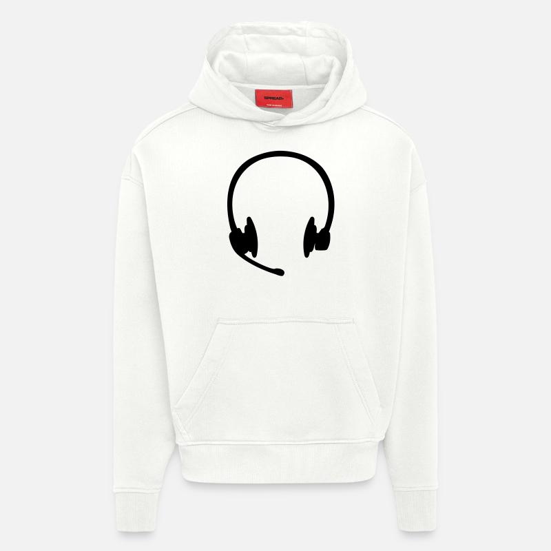 Headset Kopfhörer - Hoodie- made by SPREAD  - OFF WHITE