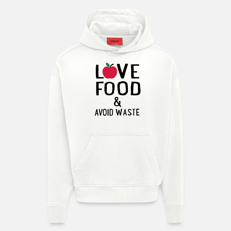 Lebensmittelverschwendung - Hoodie- made by SPREAD  - OFF WHITE