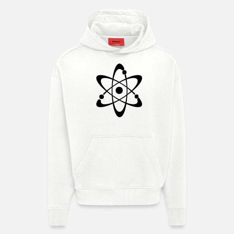 Atom - Sweat à capuche bio épais oversize fabriqué en UE - OFF WHITE