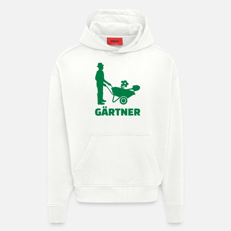 Gärtner - Hoodie- made by SPREAD  - OFF WHITE