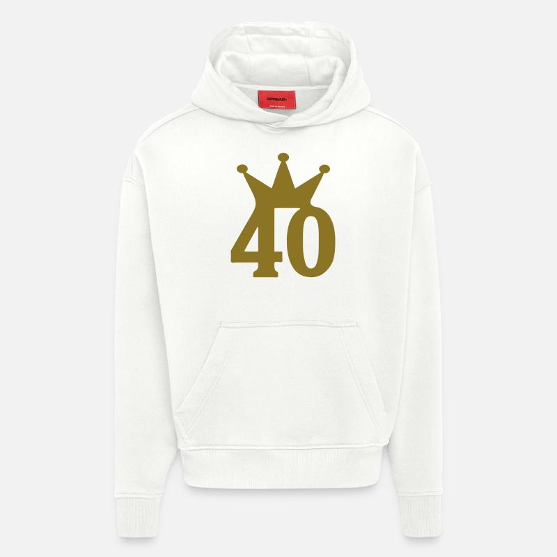 40 krone c1w7 - Hoodie- made by SPREAD  - OFF WHITE
