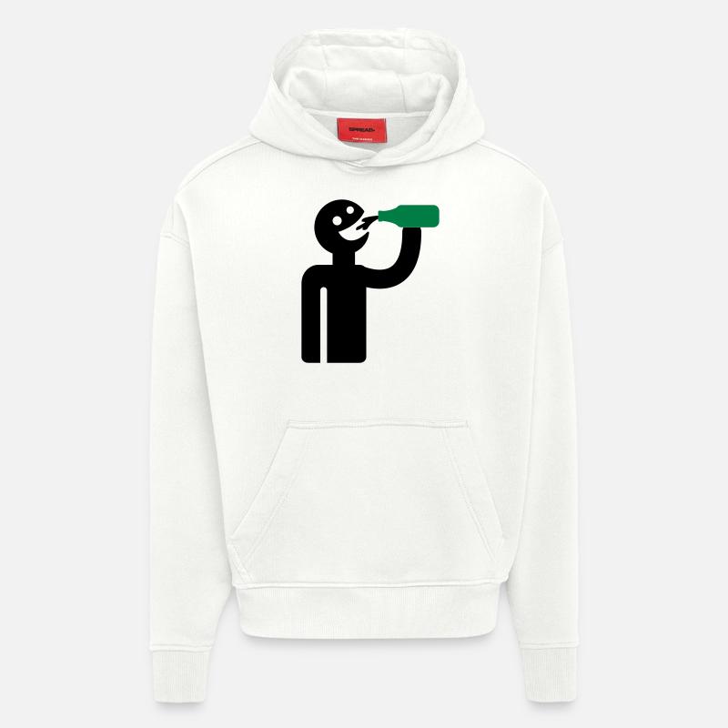 Säufer - Trinker - Hoodie- made by SPREAD  - OFF WHITE