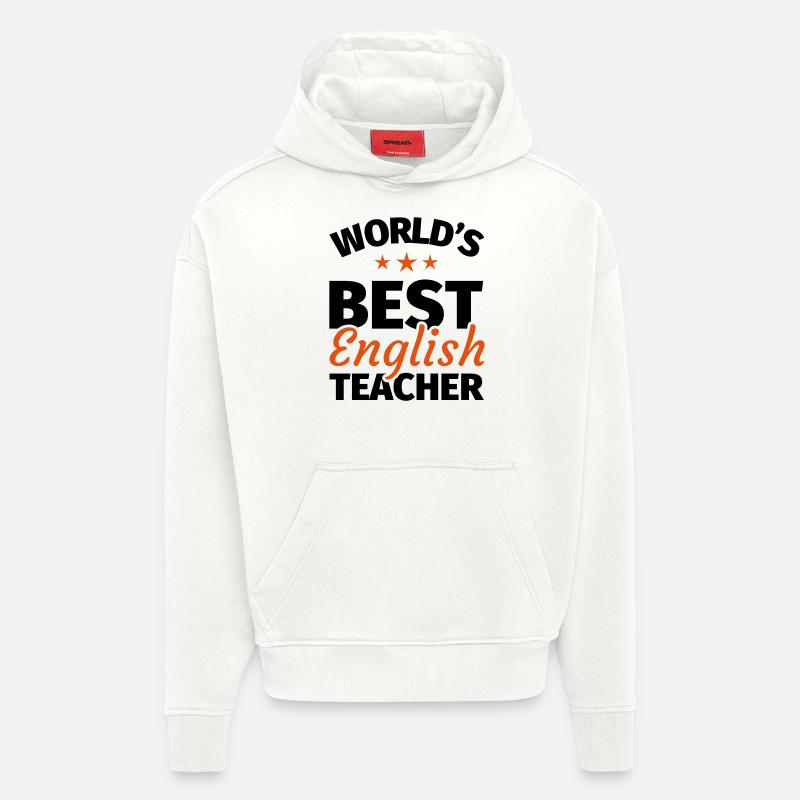 Englischlehrer Geschenk - Hoodie- made by SPREAD  - OFF WHITE