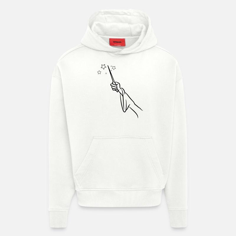 Baguette de l'Assistant - Sweat à capuche bio épais oversize fabriqué en UE - OFF WHITE