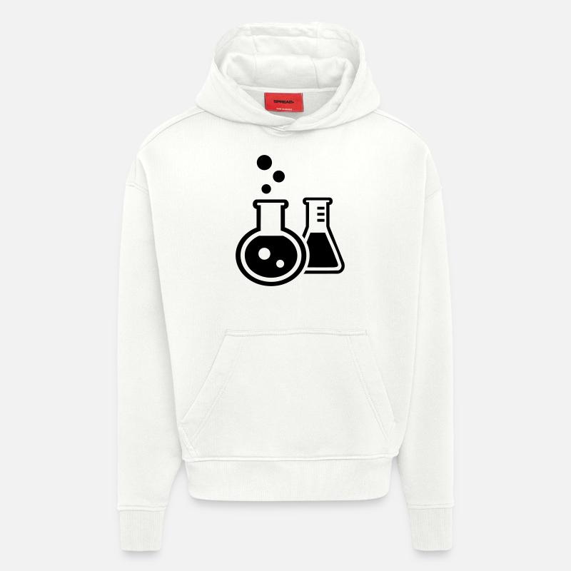 Eprouvette - Sweat à capuche bio épais oversize fabriqué en UE - OFF WHITE