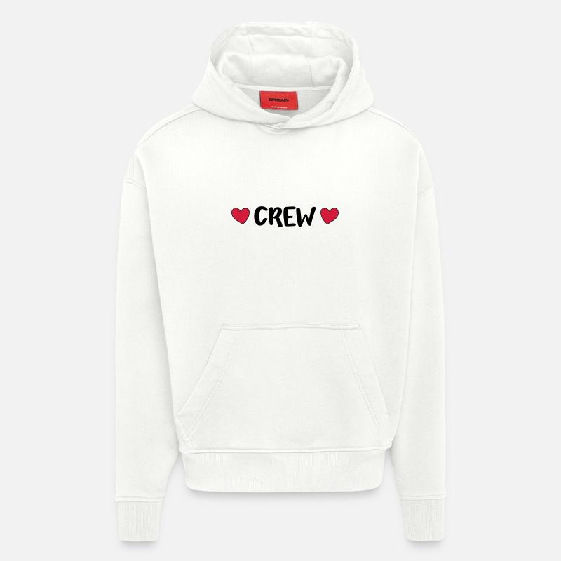 Cœur d’équipage - Sweat à capuche bio épais oversize fabriqué en UE - OFF WHITE