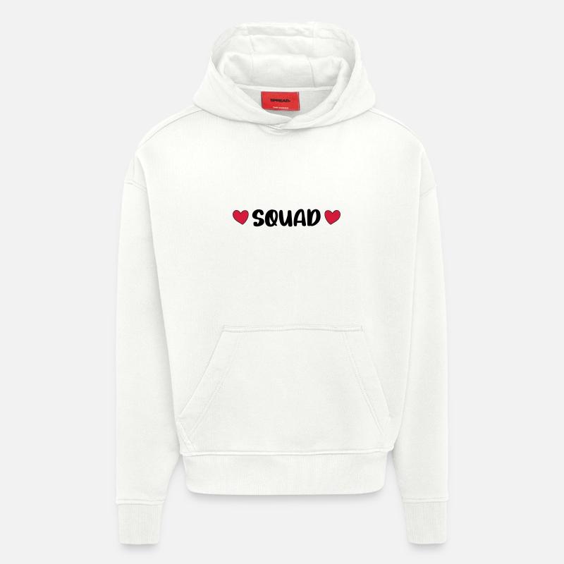 Squad Herz - Hoodie- made by SPREAD  - OFF WHITE