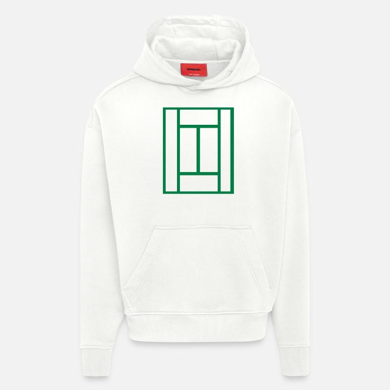 Tennis - Hoodie- made by SPREAD  - OFF WHITE
