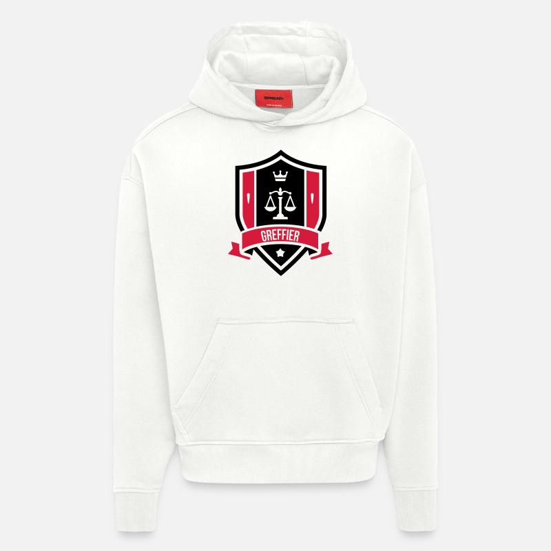 Greffier / Greffière / Loi / Tribunal / Justice - Hoodie- made by SPREAD  - OFF WHITE