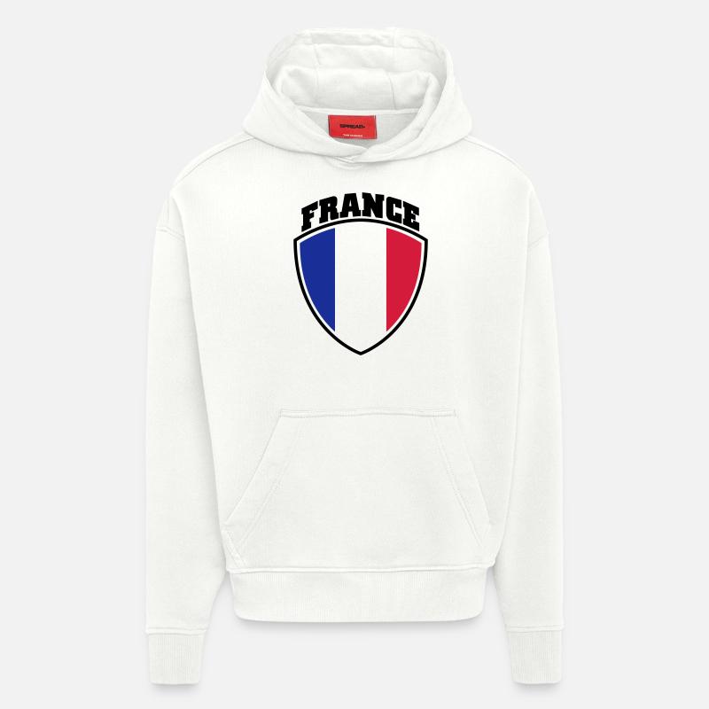 Frankreich - Hoodie- made by SPREAD  - OFF WHITE