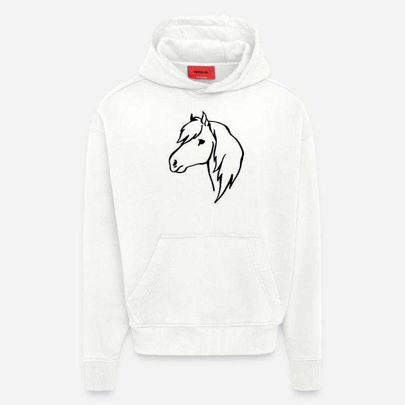 Pony - Hoodie- made by SPREAD  - OFF WHITE