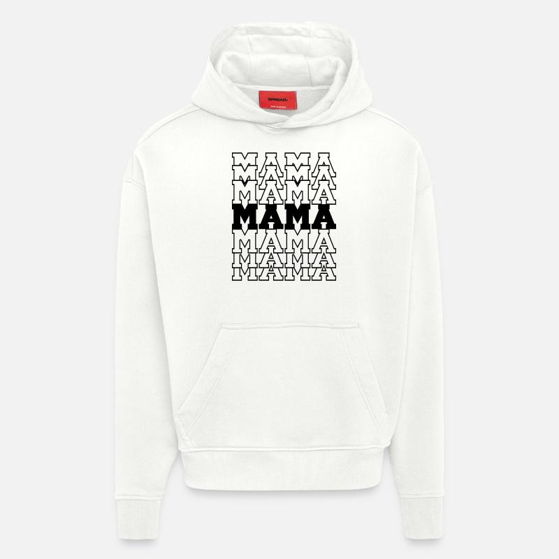 Mama - Hoodie- made by SPREAD  - OFF WHITE