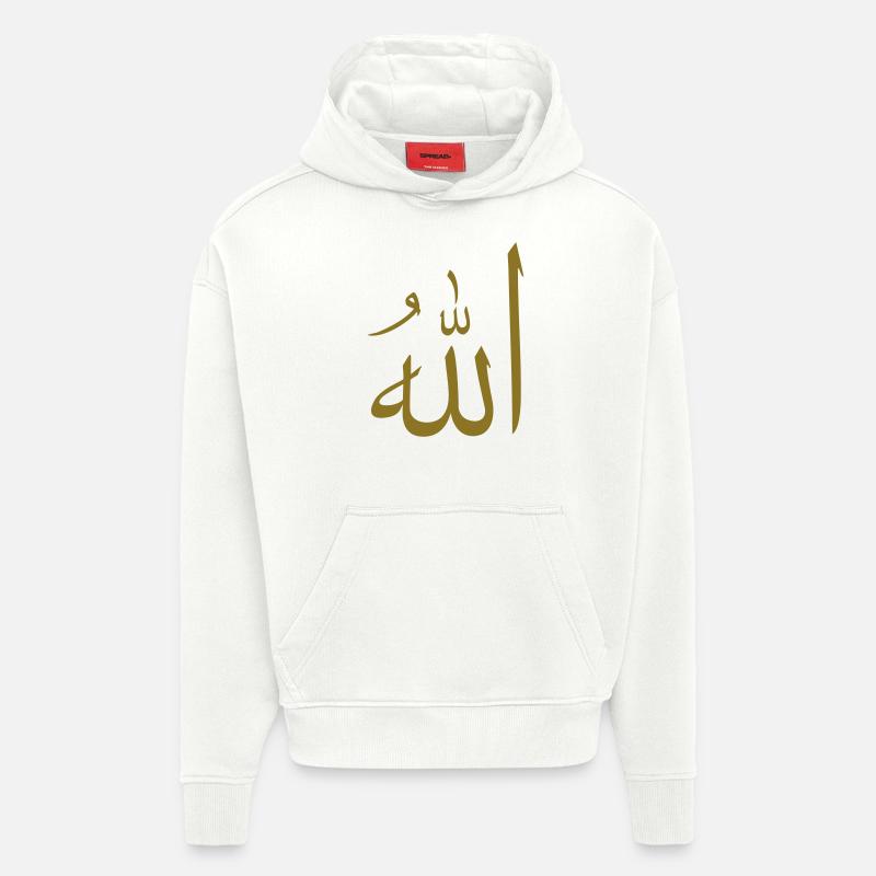 Allah (B, 1c) - Hoodie- made by SPREAD  - OFF WHITE