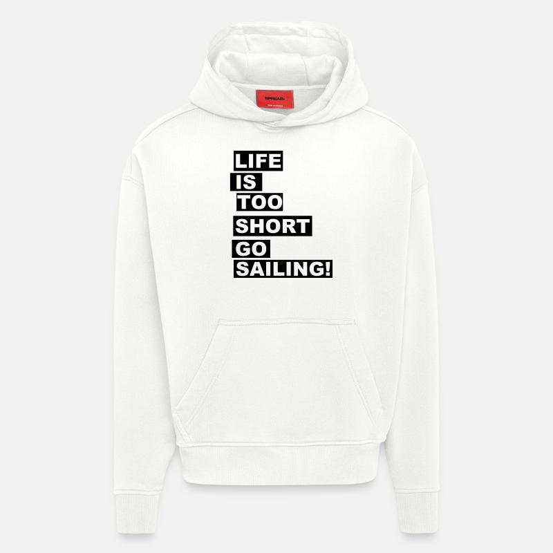 Go Sailing! - Hoodie- made by SPREAD  - OFF WHITE