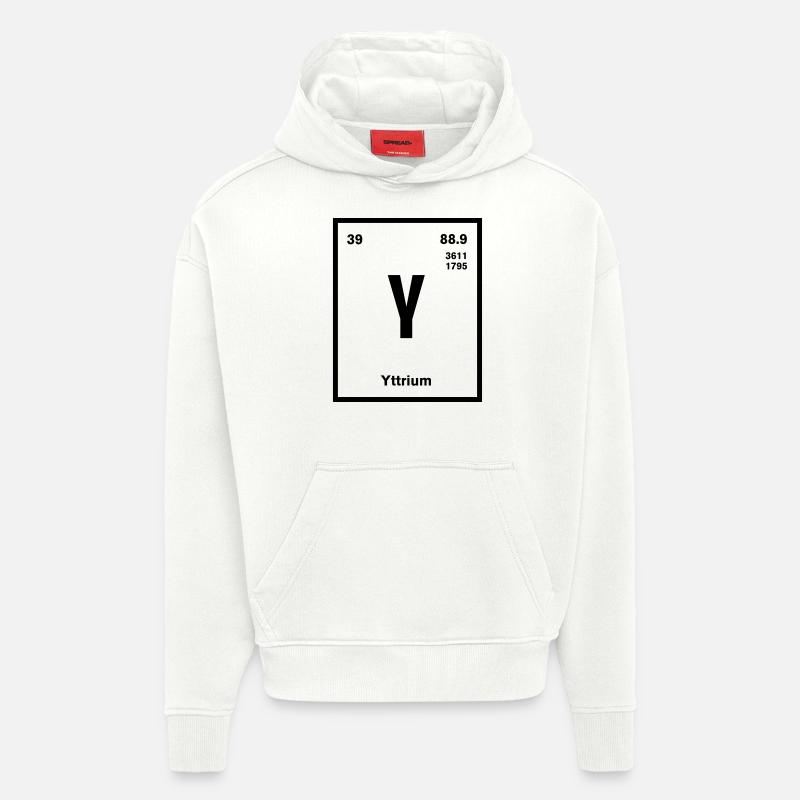 Yttrium Element im Periodensystem - Hoodie- made by SPREAD  - OFF WHITE